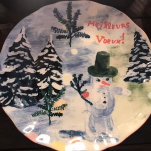 Anthropologie Nathalie Lete Christmas Plate